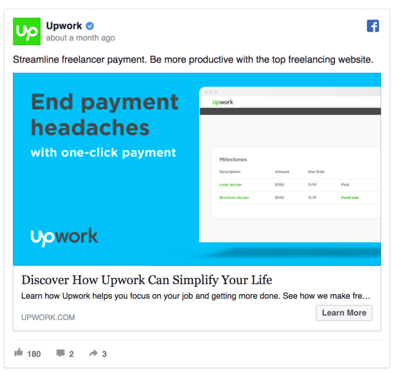 Upwork ad