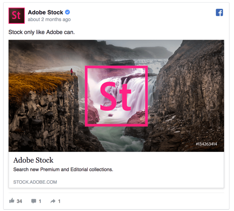 Adobe stock ad