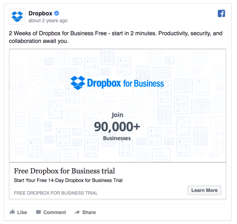 Dropbox ad
